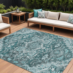 Homeroots 3' Durable Brown Beige Taupe Oriental Washable Area Rug For Indoor And Outdoor Spaces, 36" X 60" 10' X 14' Polyester 586419