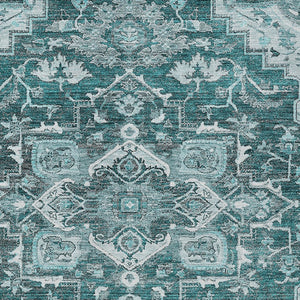 Homeroots 3' Durable Brown Beige Taupe Oriental Washable Area Rug For Indoor And Outdoor Spaces, 36" X 60" 10' X 14' Polyester 586419