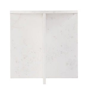 Butler Specialty Butler Vienna 19.5" W Round Marble Accent Table – Luxurious White Stone For Elegant Living Spaces White Banswara Marble 5864455-butler