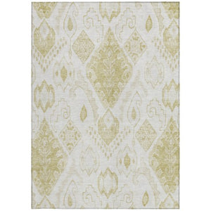 Homeroots 3' Inviting Artichoke Green Mint Ivory Moroccan Washable Area Rug For Indoor & Outdoor Spaces 9' X 12' Polyester 586454