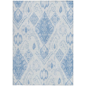 Homeroots 3' Inviting Artichoke Green Mint Ivory Moroccan Washable Area Rug For Indoor & Outdoor Spaces 5' X 8' Polyester 586457