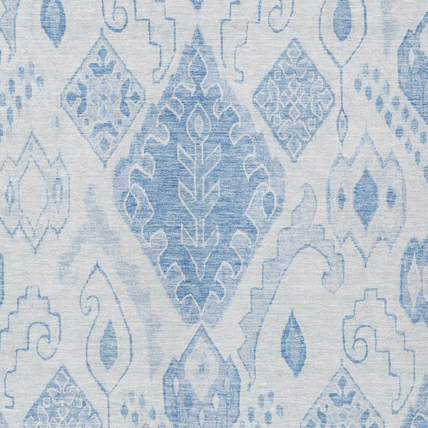 Homeroots 3' Inviting Artichoke Green Mint Ivory Moroccan Washable Area Rug For Indoor & Outdoor Spaces 8' X 10' Polyester 586459