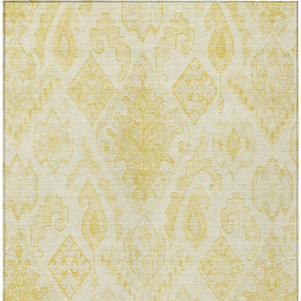Homeroots 3' Inviting Artichoke Green Mint Ivory Moroccan Washable Area Rug For Indoor & Outdoor Spaces 3' X 5' Polyester 586462