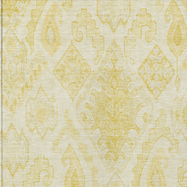 Homeroots 3' Inviting Artichoke Green Mint Ivory Moroccan Washable Area Rug For Indoor & Outdoor Spaces 3' X 5' Polyester 586462