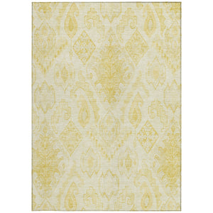 Homeroots 3' Inviting Artichoke Green Mint Ivory Moroccan Washable Area Rug For Indoor & Outdoor Spaces 5' X 8' Polyester 586463