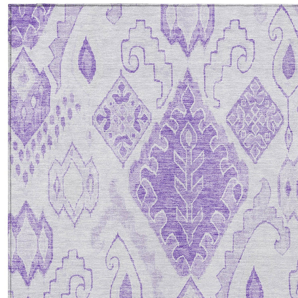 Homeroots 3' Inviting Artichoke Green Mint Ivory Moroccan Washable Area Rug For Indoor & Outdoor Spaces 5' X 8' Polyester 586469