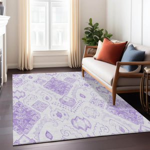 Homeroots 3' Inviting Artichoke Green Mint Ivory Moroccan Washable Area Rug For Indoor & Outdoor Spaces 5' X 8' Polyester 586469