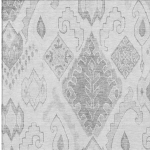 Homeroots 3' Inviting Artichoke Green Mint Ivory Moroccan Washable Area Rug For Indoor & Outdoor Spaces 5' X 8' Polyester 586475