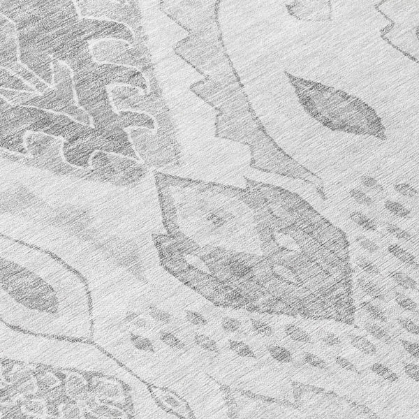 Homeroots 3' Inviting Artichoke Green Mint Ivory Moroccan Washable Area Rug For Indoor & Outdoor Spaces 8' Round Polyester 586476