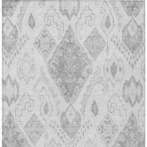 Homeroots 3' Inviting Artichoke Green Mint Ivory Moroccan Washable Area Rug For Indoor & Outdoor Spaces 8' X 10' Polyester 586477