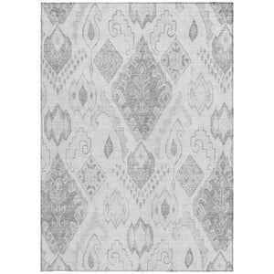 Homeroots 3' Inviting Artichoke Green Mint Ivory Moroccan Washable Area Rug For Indoor & Outdoor Spaces 10' X 14' Polyester 586479