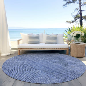 Homeroots 3' Geometric Washable Indoor Outdoor Area Rug In Artichoke And Fern Green For Stylish Spaces 8' Round Polyester 586500