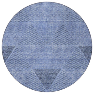 Homeroots 3' Geometric Washable Indoor Outdoor Area Rug In Artichoke And Fern Green For Stylish Spaces 8' Round Polyester 586500