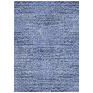 Homeroots 3' Geometric Washable Indoor Outdoor Area Rug In Artichoke And Fern Green For Stylish Spaces 8' X 10' Polyester 586501