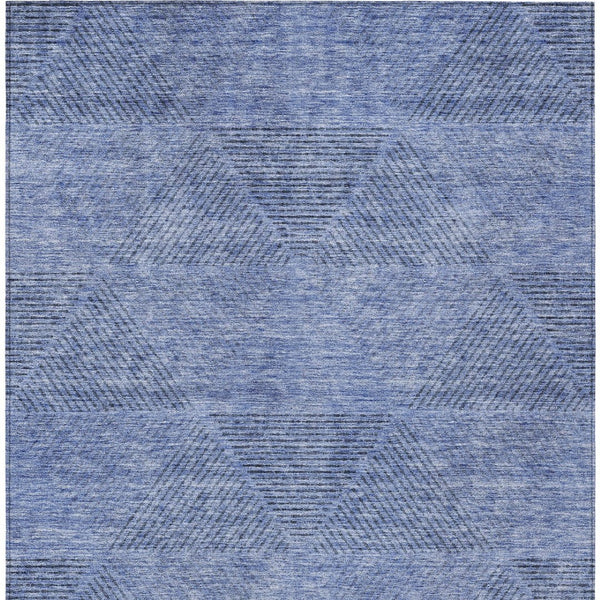 Homeroots 3' Geometric Washable Indoor Outdoor Area Rug In Artichoke And Fern Green For Stylish Spaces 9' X 12' Polyester 586502