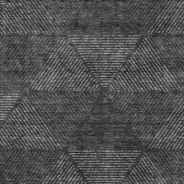 Homeroots 3' Geometric Washable Indoor Outdoor Area Rug In Artichoke And Fern Green For Stylish Spaces 8' X 10' Polyester 586507