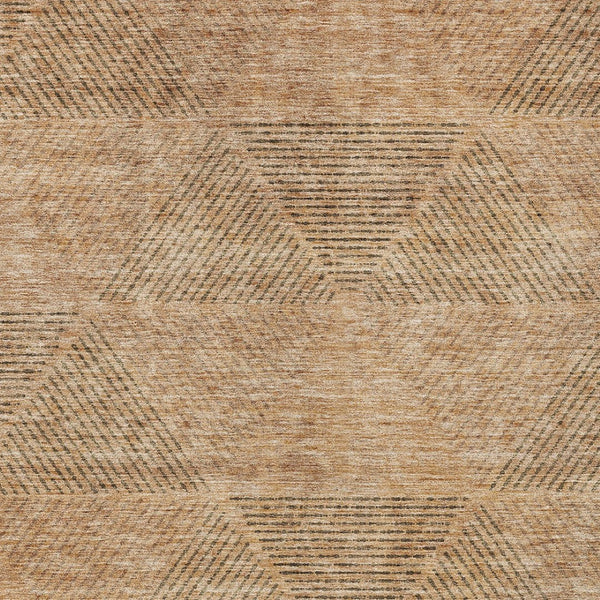 Homeroots 3' Geometric Washable Indoor Outdoor Area Rug In Artichoke And Fern Green For Stylish Spaces 10' X 14' Polyester 586515