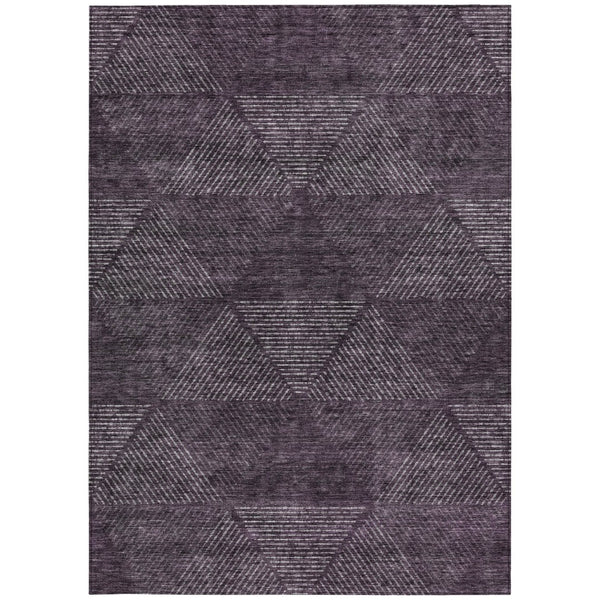Homeroots 3' Geometric Washable Indoor Outdoor Area Rug In Artichoke And Fern Green For Stylish Spaces 10' X 14' Polyester 586521