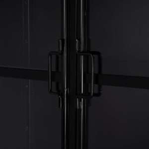 Butler Specialty Butler 77-inch Tall Iron & Glass Accent Cabinet - Elegant Storage With Arched Design & 4 Shelves Black Iron,Glass 5865330-butler