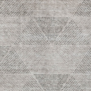 Homeroots 3' Geometric Washable Indoor Outdoor Area Rug In Artichoke And Fern Green For Stylish Spaces 10' X 14' Polyester 586545