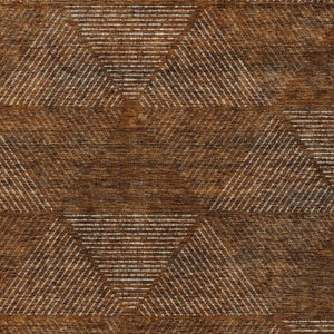 Homeroots 3' Geometric Washable Indoor Outdoor Area Rug In Artichoke And Fern Green For Stylish Spaces 5' X 8' Polyester 586547