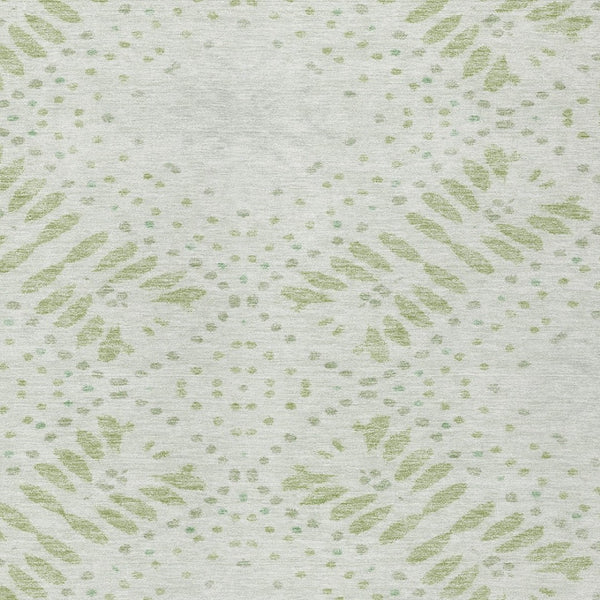 Homeroots 3' Artichoke Green And Fern Green Floral Washable Rug For Indoor And Outdoor Style And Comfort 5' X 8' Polyester 586559