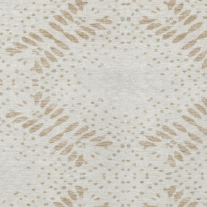 Homeroots 3' Artichoke Green And Fern Green Floral Washable Rug For Indoor And Outdoor Style And Comfort 3' X 5' Polyester 586564