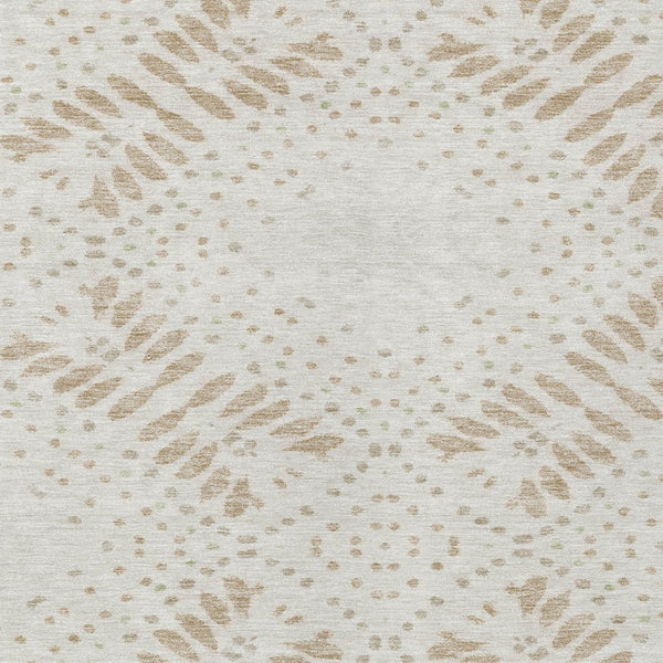 Homeroots 3' Artichoke Green And Fern Green Floral Washable Rug For Indoor And Outdoor Style And Comfort 10' X 14' Polyester 586569