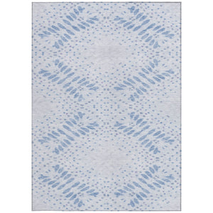 Homeroots 3' Artichoke Green And Fern Green Floral Washable Rug For Indoor And Outdoor Style And Comfort 3' X 5' Polyester 586570