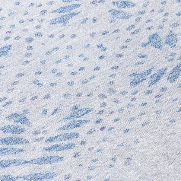 Homeroots 3' Artichoke Green And Fern Green Floral Washable Rug For Indoor And Outdoor Style And Comfort 8' Round Polyester 586572