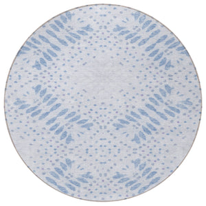 Homeroots 3' Artichoke Green And Fern Green Floral Washable Rug For Indoor And Outdoor Style And Comfort 8' Round Polyester 586572