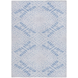 Homeroots 3' Artichoke Green And Fern Green Floral Washable Rug For Indoor And Outdoor Style And Comfort 8' X 10' Polyester 586573