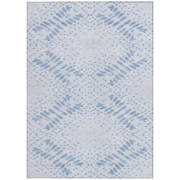 Homeroots 3' Artichoke Green And Fern Green Floral Washable Rug For Indoor And Outdoor Style And Comfort 10' X 14' Polyester 586575