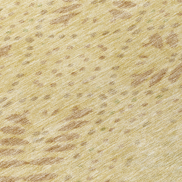 Homeroots 3' Artichoke Green And Fern Green Floral Washable Rug For Indoor And Outdoor Style And Comfort 8' Round Polyester 586578