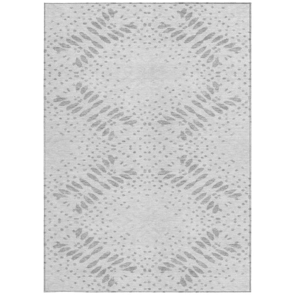 Homeroots 3' Artichoke Green And Fern Green Floral Washable Rug For Indoor And Outdoor Style And Comfort 10' X 14' Polyester 586587