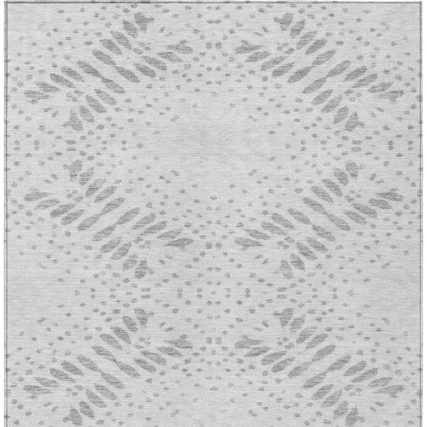 Homeroots 3' Artichoke Green And Fern Green Floral Washable Rug For Indoor And Outdoor Style And Comfort 10' X 14' Polyester 586587