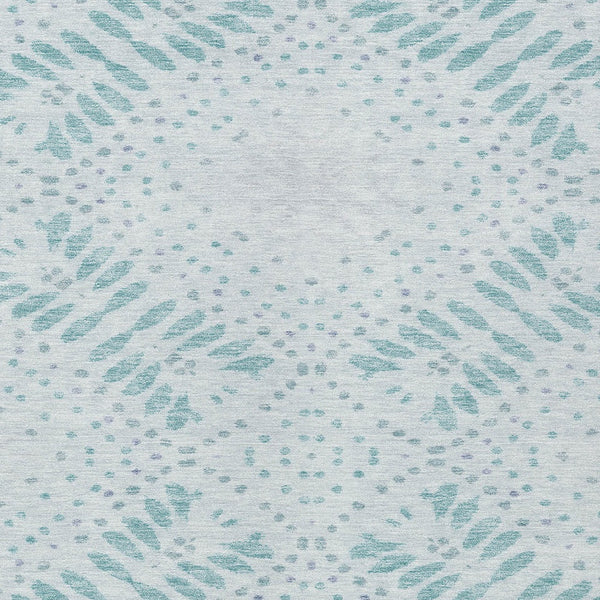 Homeroots 3' Artichoke Green And Fern Green Floral Washable Rug For Indoor And Outdoor Style And Comfort 3' X 5' Polyester 586588