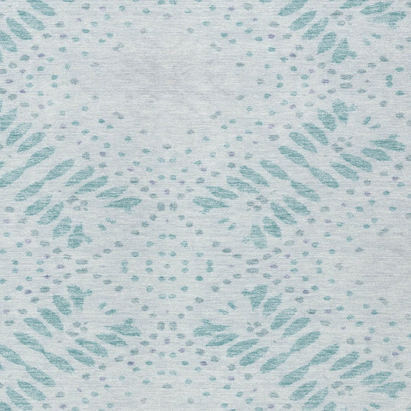 Homeroots 3' Artichoke Green And Fern Green Floral Washable Rug For Indoor And Outdoor Style And Comfort 9' X 12' Polyester 586592