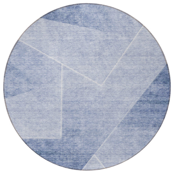 Homeroots 3' Beige Tan And Ivory Abstract Washable Rug - Perfect For Indoor And Outdoor Spaces, Durable & Stylish 8' Round Polyester 586602