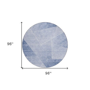 Homeroots 3' Beige Tan And Ivory Abstract Washable Rug - Perfect For Indoor And Outdoor Spaces, Durable & Stylish 8' Round Polyester 586602