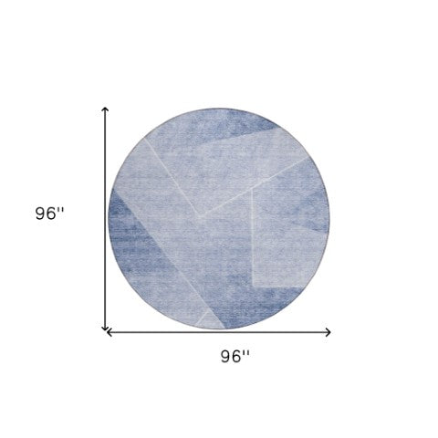 Homeroots 3' Beige Tan And Ivory Abstract Washable Rug - Perfect For Indoor And Outdoor Spaces, Durable & Stylish 8' Round Polyester 586602