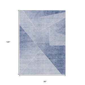 Homeroots 3' Beige Tan And Ivory Abstract Washable Rug - Perfect For Indoor And Outdoor Spaces, Durable & Stylish 8' X 10' Polyester 586603