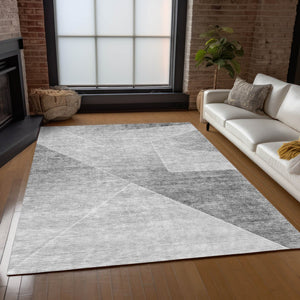 Homeroots 3' Beige Tan And Ivory Abstract Washable Rug - Perfect For Indoor And Outdoor Spaces, Durable & Stylish 3' X 5' Polyester 586606