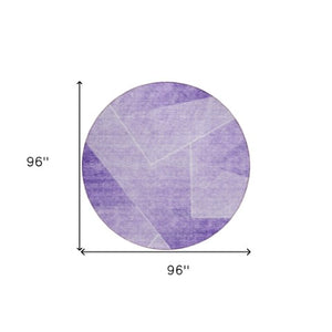 Homeroots 3' Beige Tan And Ivory Abstract Washable Rug - Perfect For Indoor And Outdoor Spaces, Durable & Stylish 8' Round Polyester 586614