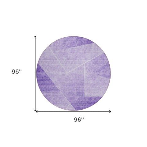 Homeroots 3' Beige Tan And Ivory Abstract Washable Rug - Perfect For Indoor And Outdoor Spaces, Durable & Stylish 8' Round Polyester 586614