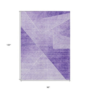 Homeroots 3' Beige Tan And Ivory Abstract Washable Rug - Perfect For Indoor And Outdoor Spaces, Durable & Stylish 8' X 10' Polyester 586615