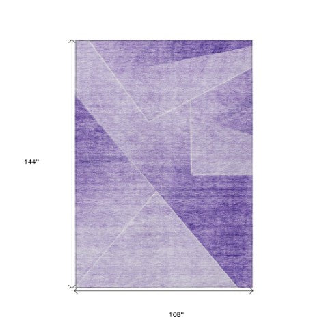 Homeroots 3' Beige Tan And Ivory Abstract Washable Rug - Perfect For Indoor And Outdoor Spaces, Durable & Stylish 9' X 12' Polyester 586616