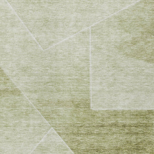 Homeroots 3' Beige Tan And Ivory Abstract Washable Rug - Perfect For Indoor And Outdoor Spaces, Durable & Stylish 5' X 8' Polyester 586619