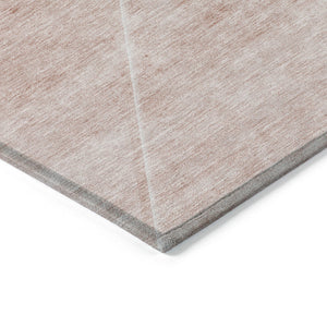 Homeroots 3' Beige Tan And Ivory Abstract Washable Rug - Perfect For Indoor And Outdoor Spaces, Durable & Stylish 8' X 10' Polyester 586627