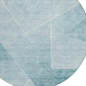 Homeroots 3' Beige Tan And Ivory Abstract Washable Rug - Perfect For Indoor And Outdoor Spaces, Durable & Stylish 8' Round Polyester 586632